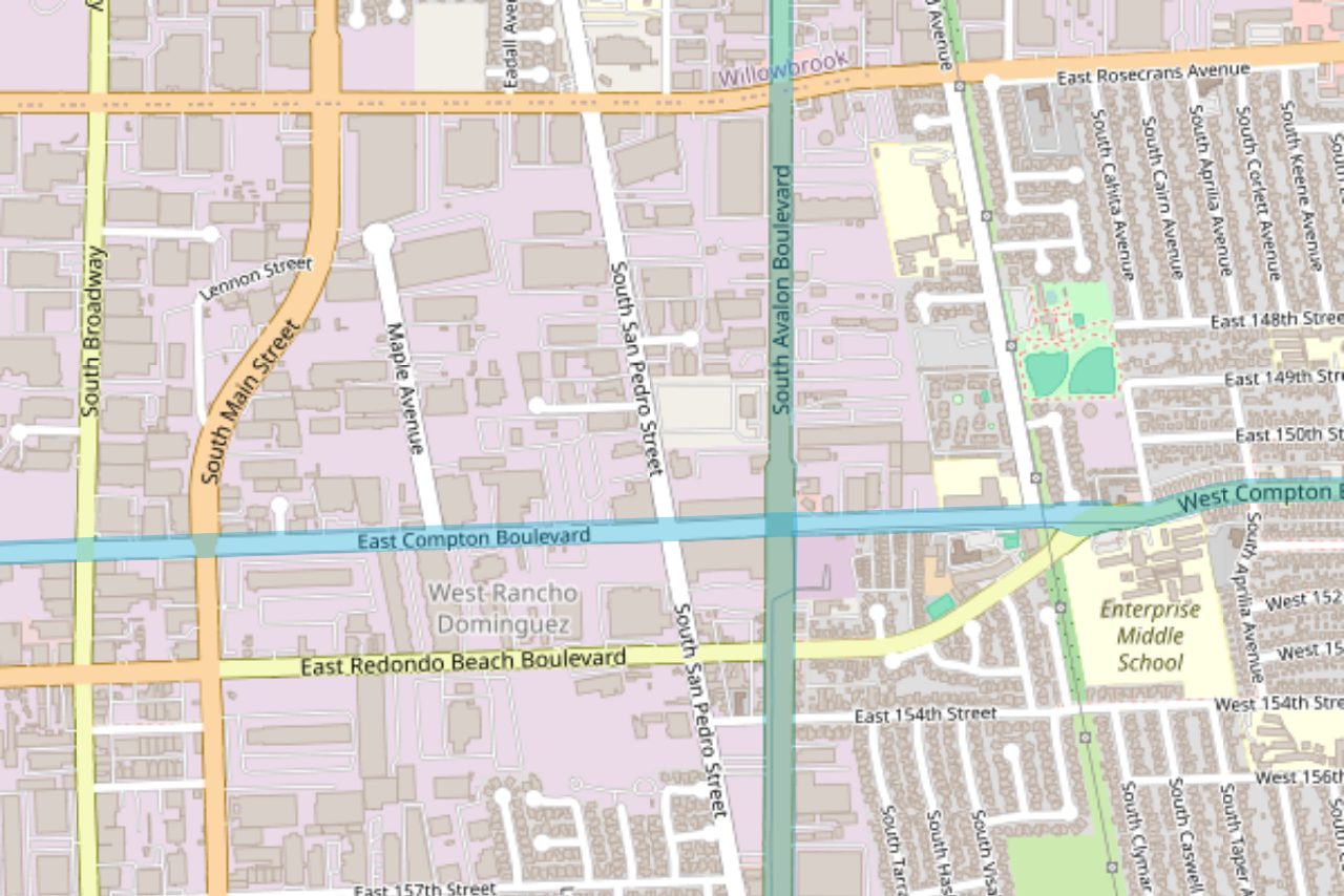 Map: General Seafood, 15002 S. Avalon Blvd at E Compton Blvd, Gardena CA